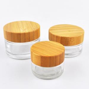 frasco de vidro hermético à prova de cheiro com tampa de madeira frasco de vidro resistente a crianças - Safecare