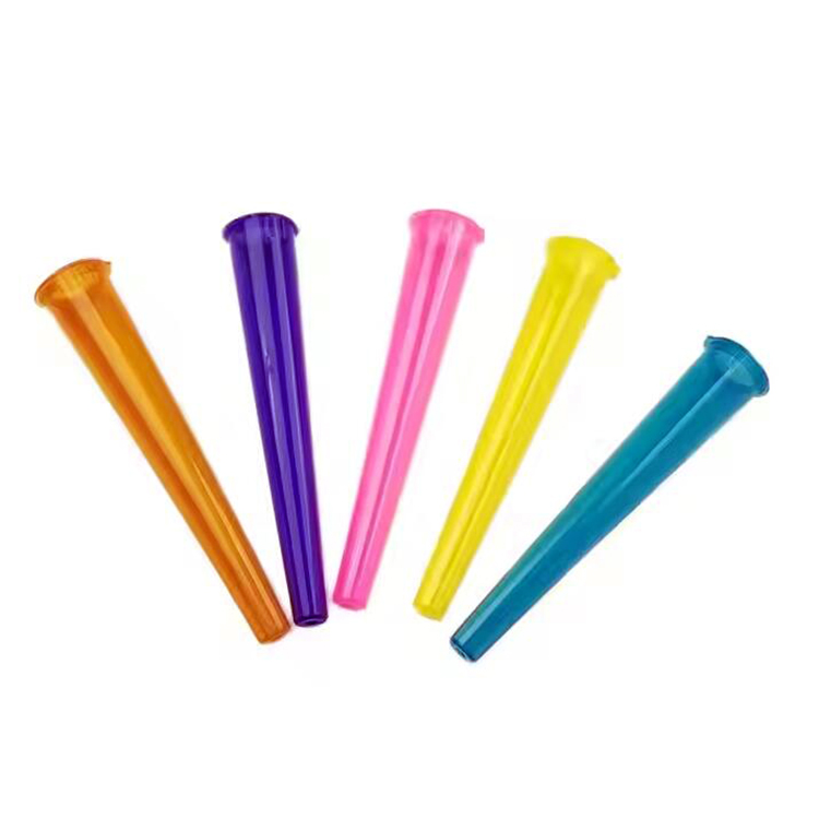 Tubos cônicos de plástico resistentes a crianças, 109 mm, suporte para tubo pop-top, tubo pré-enrolador pop-top