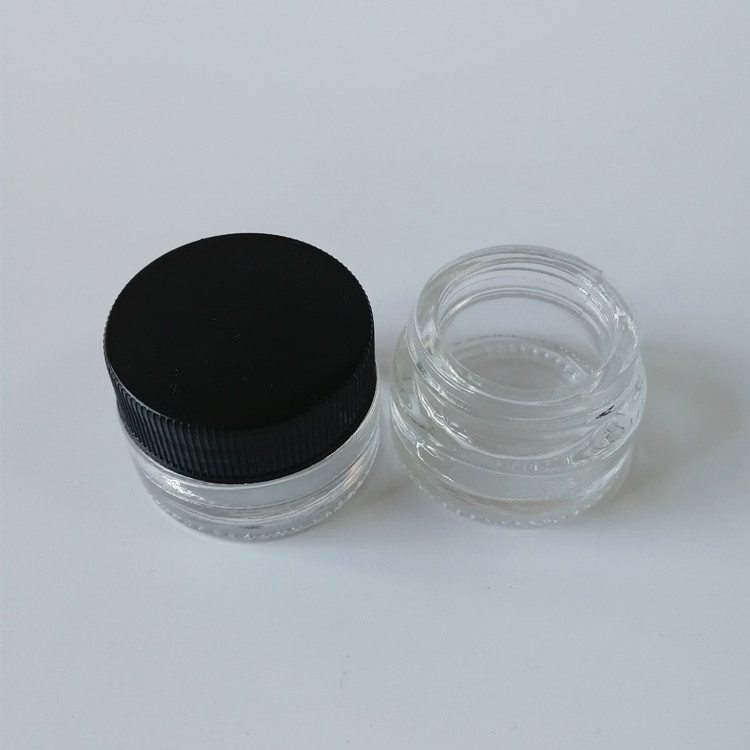 Recipiente de vidro de boca larga de 7 ml
